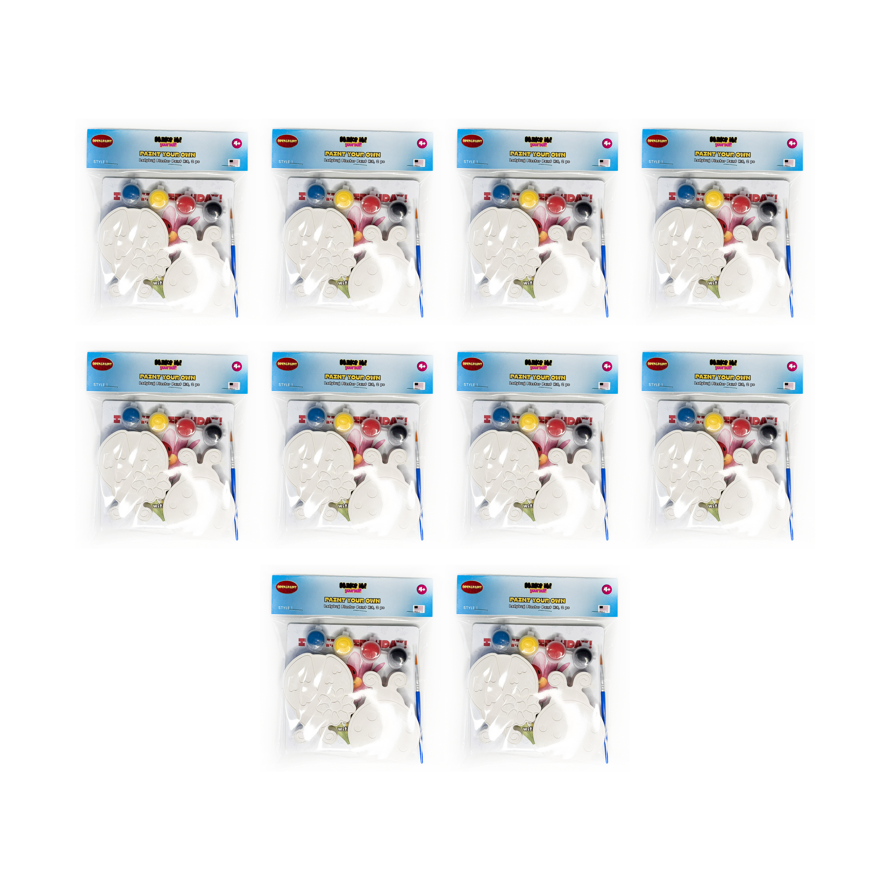 Ladybug Plaster Paint Kit, 2 pc