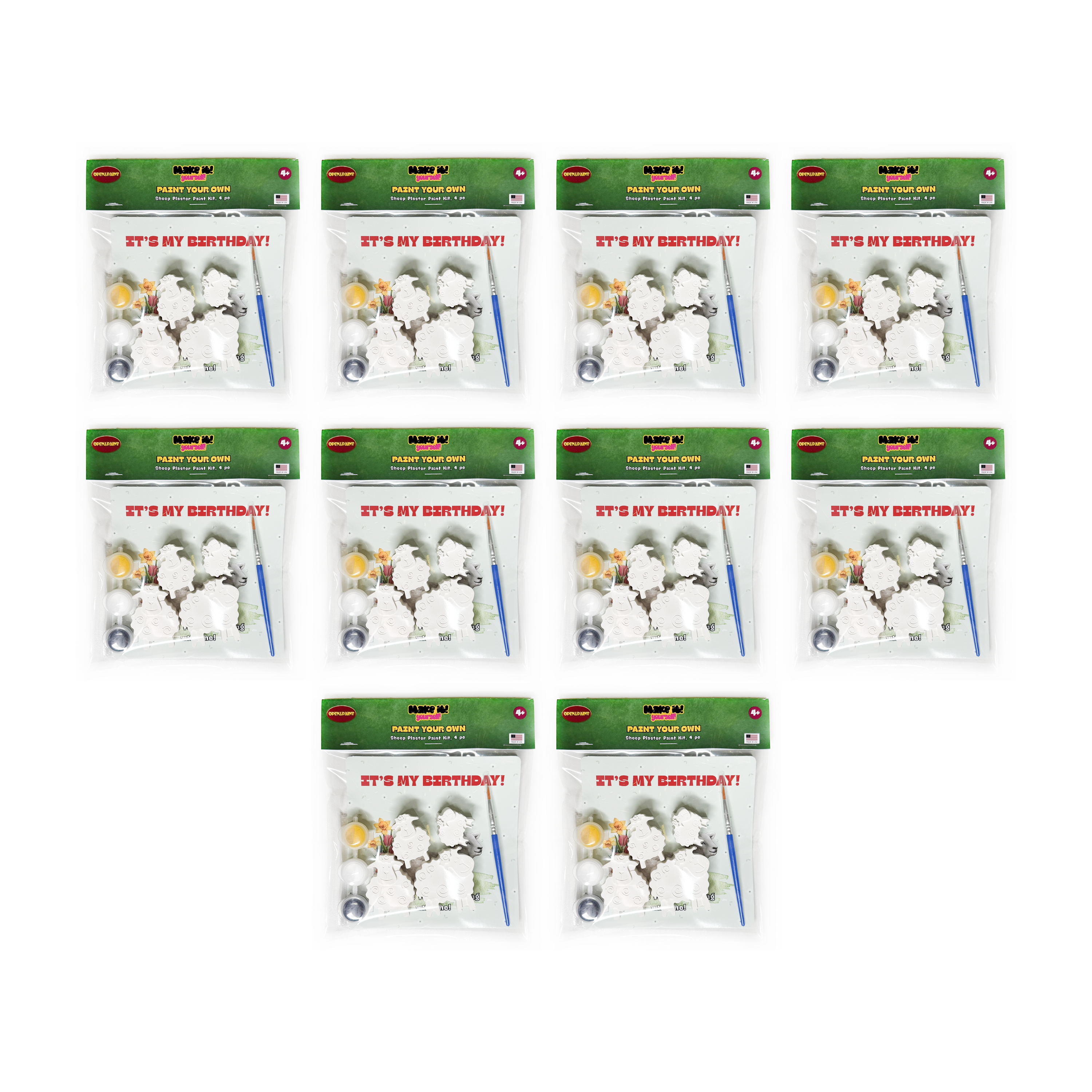 Sheep Plaster Paint Kit, 4 pc