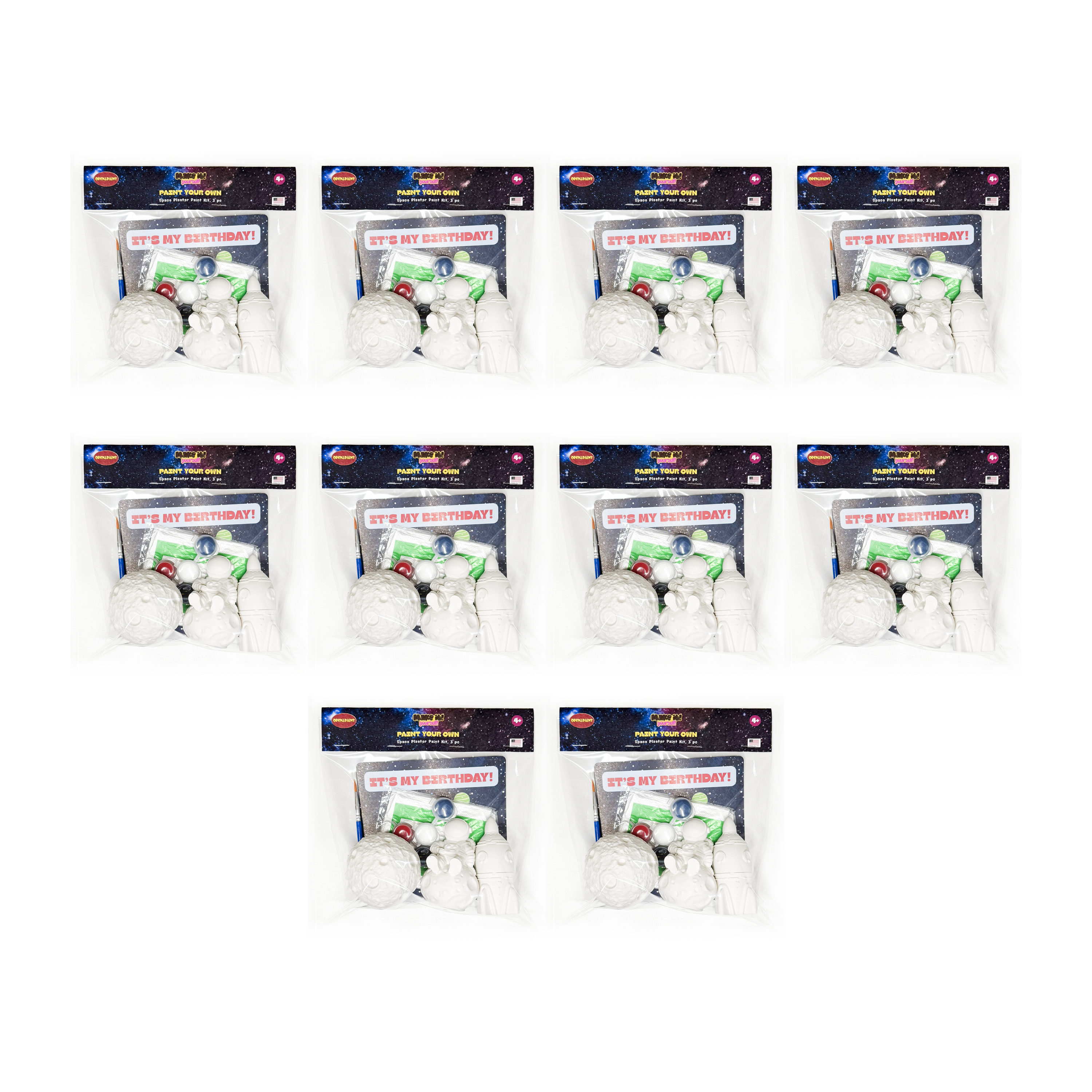 Space Plaster Paint Kit, 3 pc