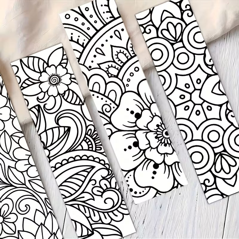 Mandala Bookmark Coloring Kit