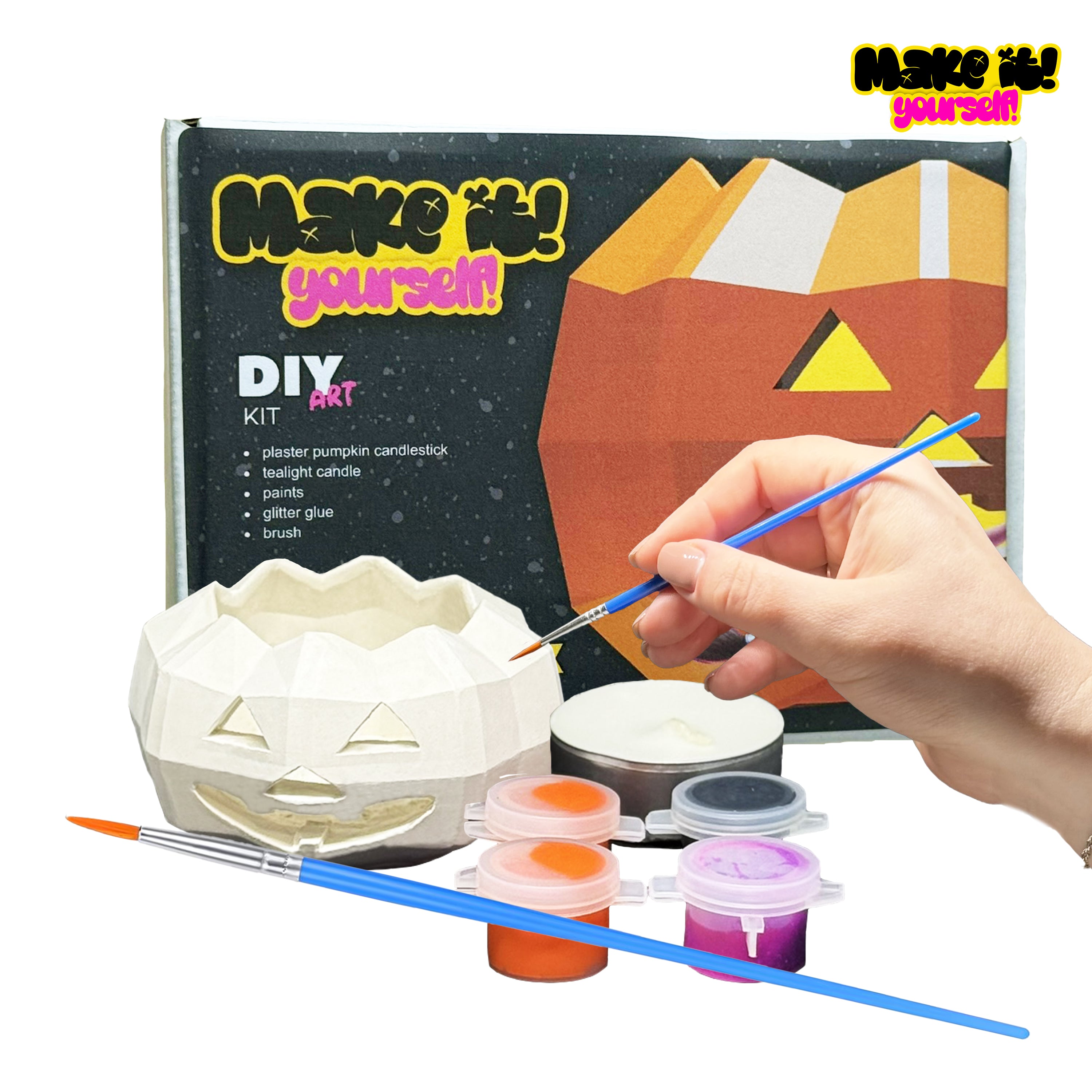 Pumpkin Candlestick DIY kit