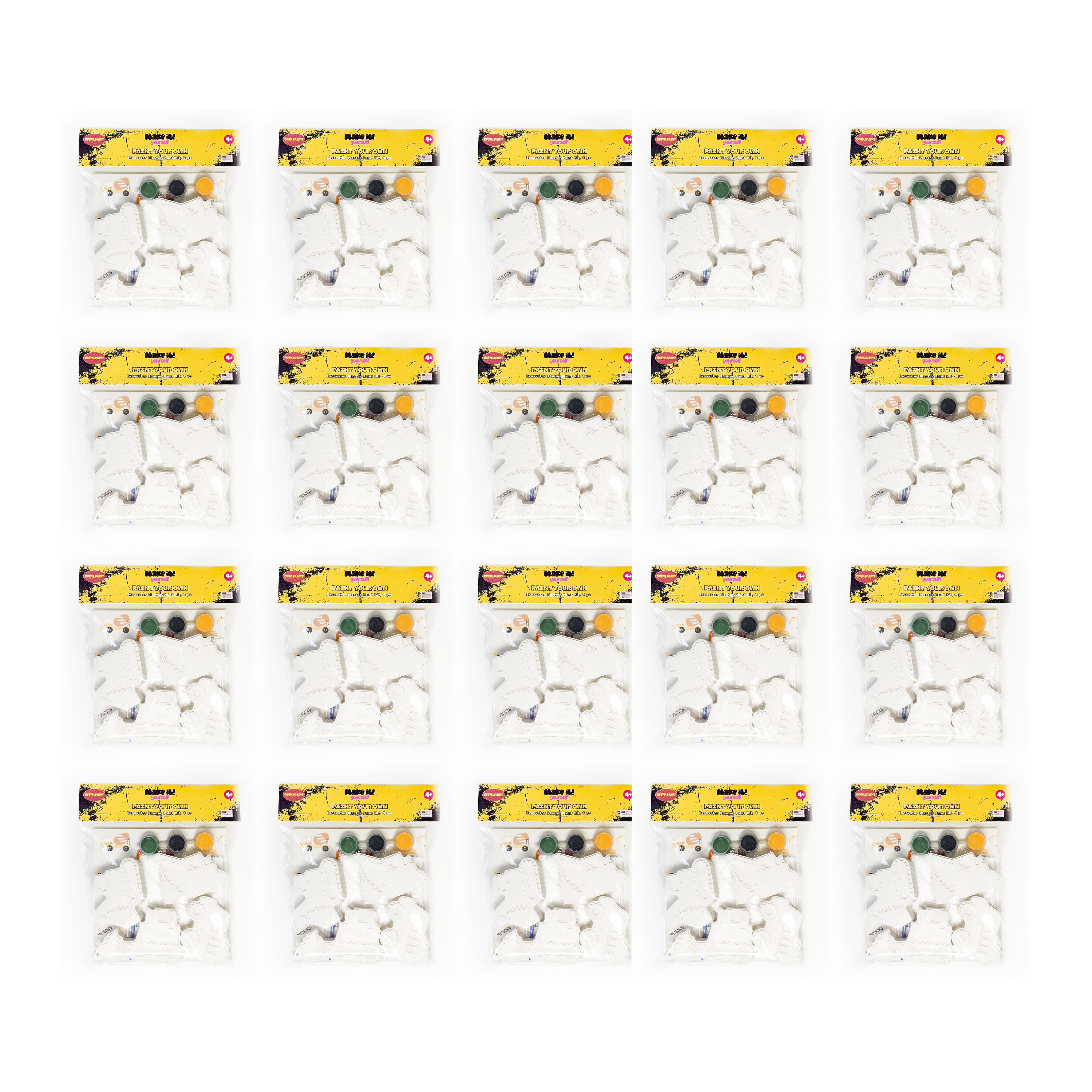 Excavator Plaster Paint Kit, 4 pc