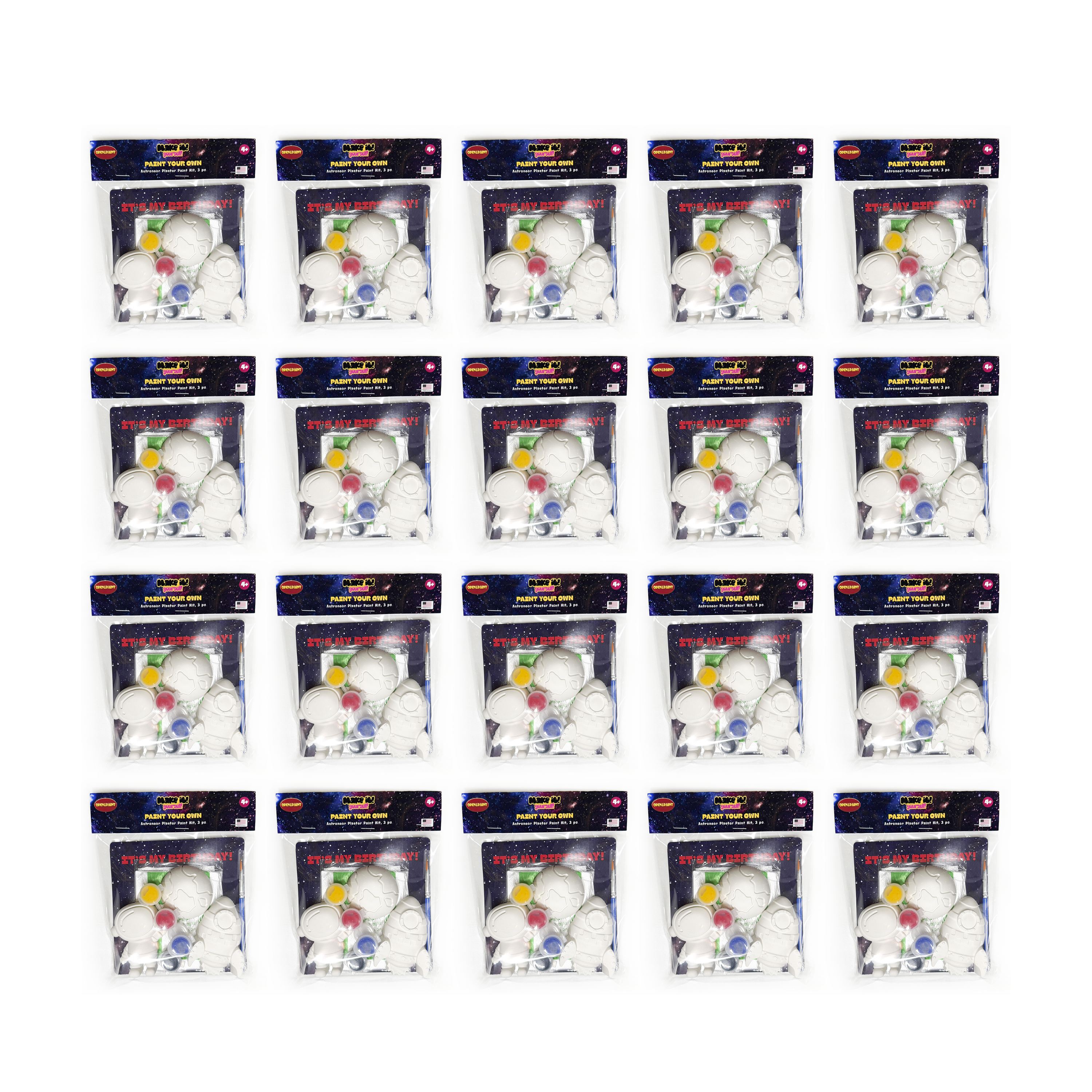 Astronaut Plaster Paint Kit, 3 pc