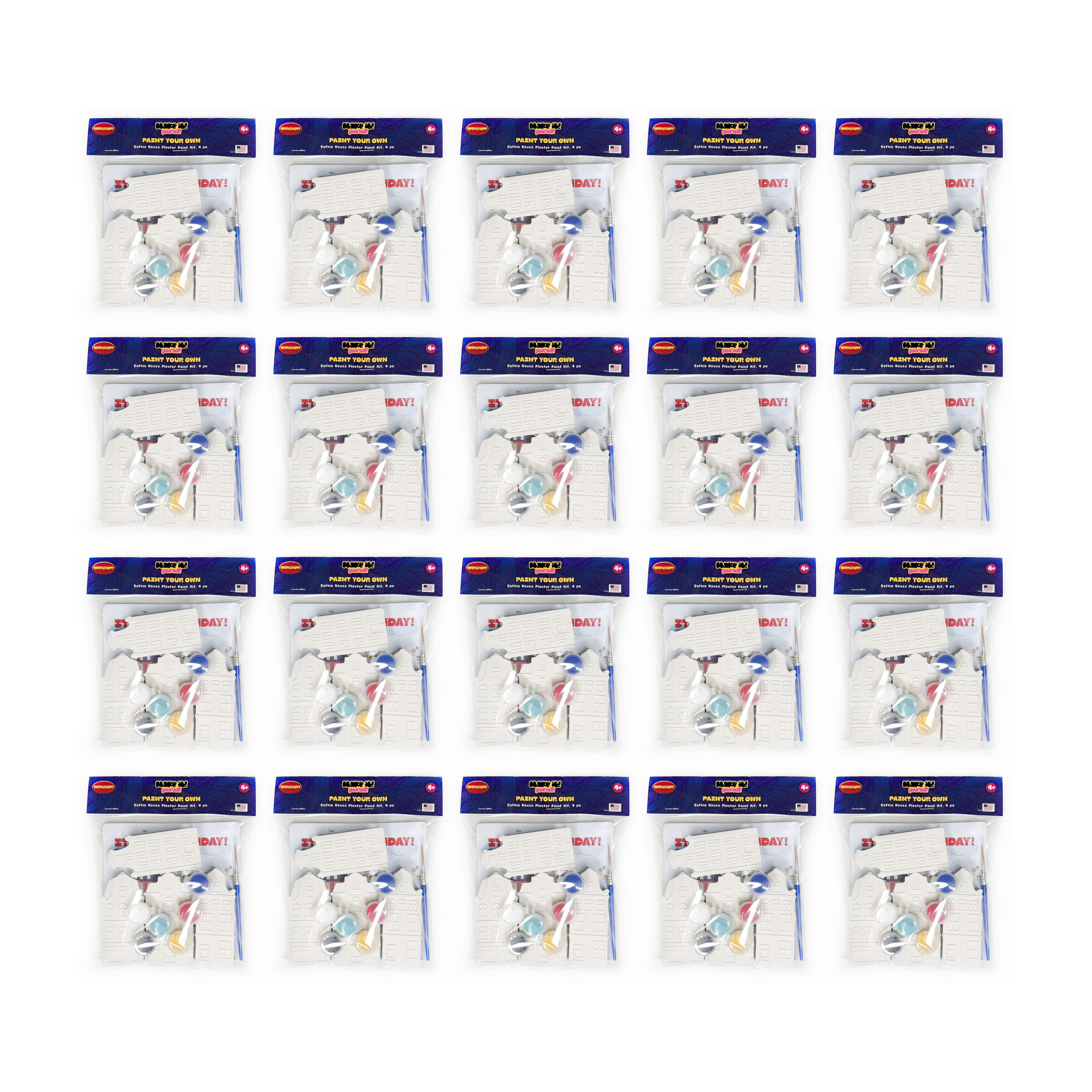 Gothic House Plaster Paint Kit, 4 pc