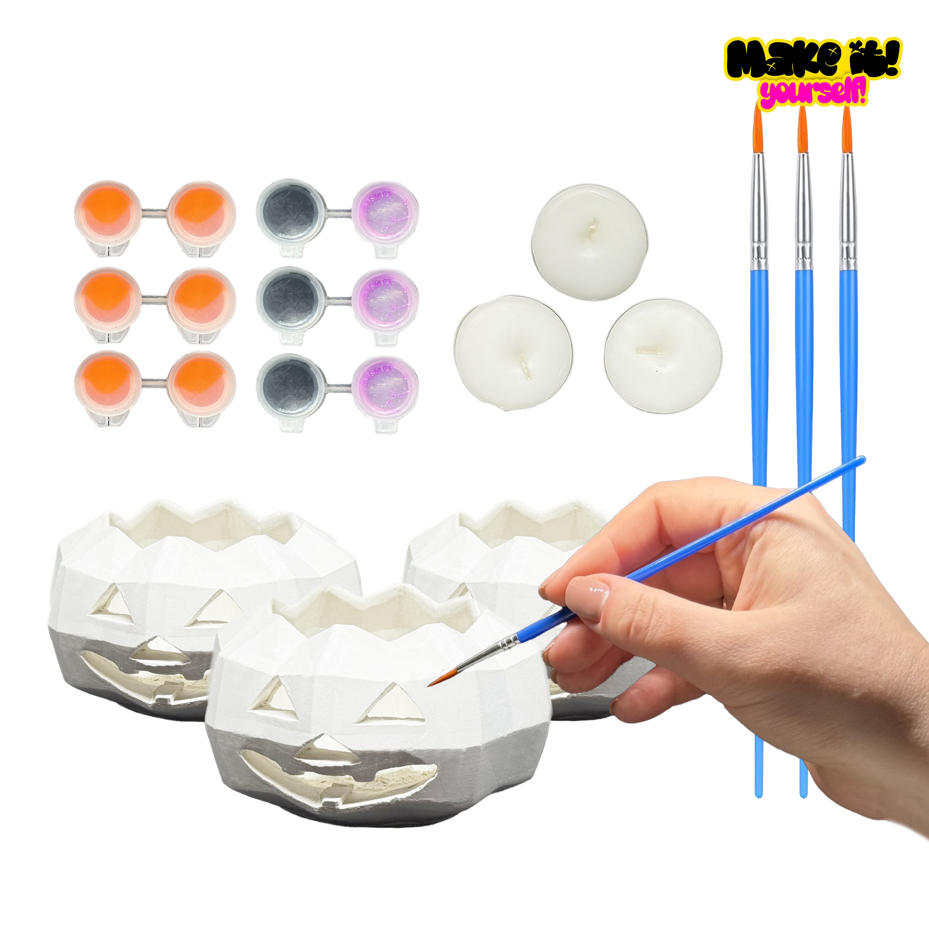 Pumpkin Candlestick DIY kit