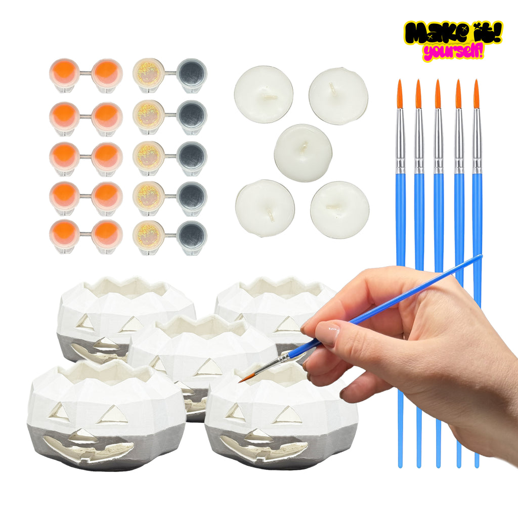 Pumpkin Candlestick DIY kit Set of 3