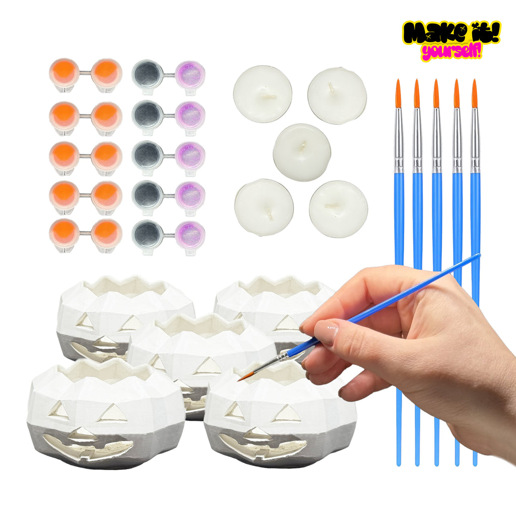Pumpkin Candlestick DIY kit Set of 3