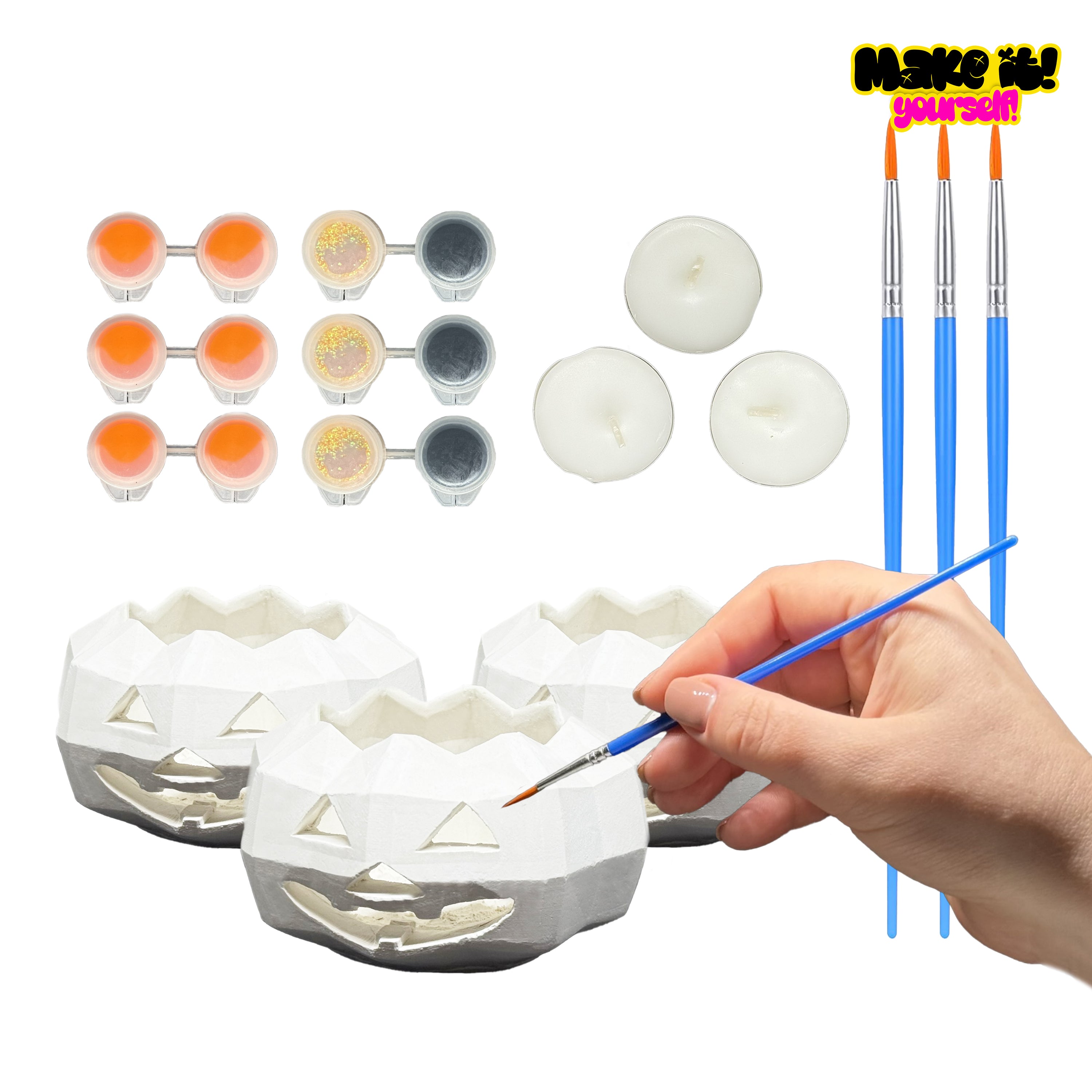 Pumpkin Candlestick DIY kit