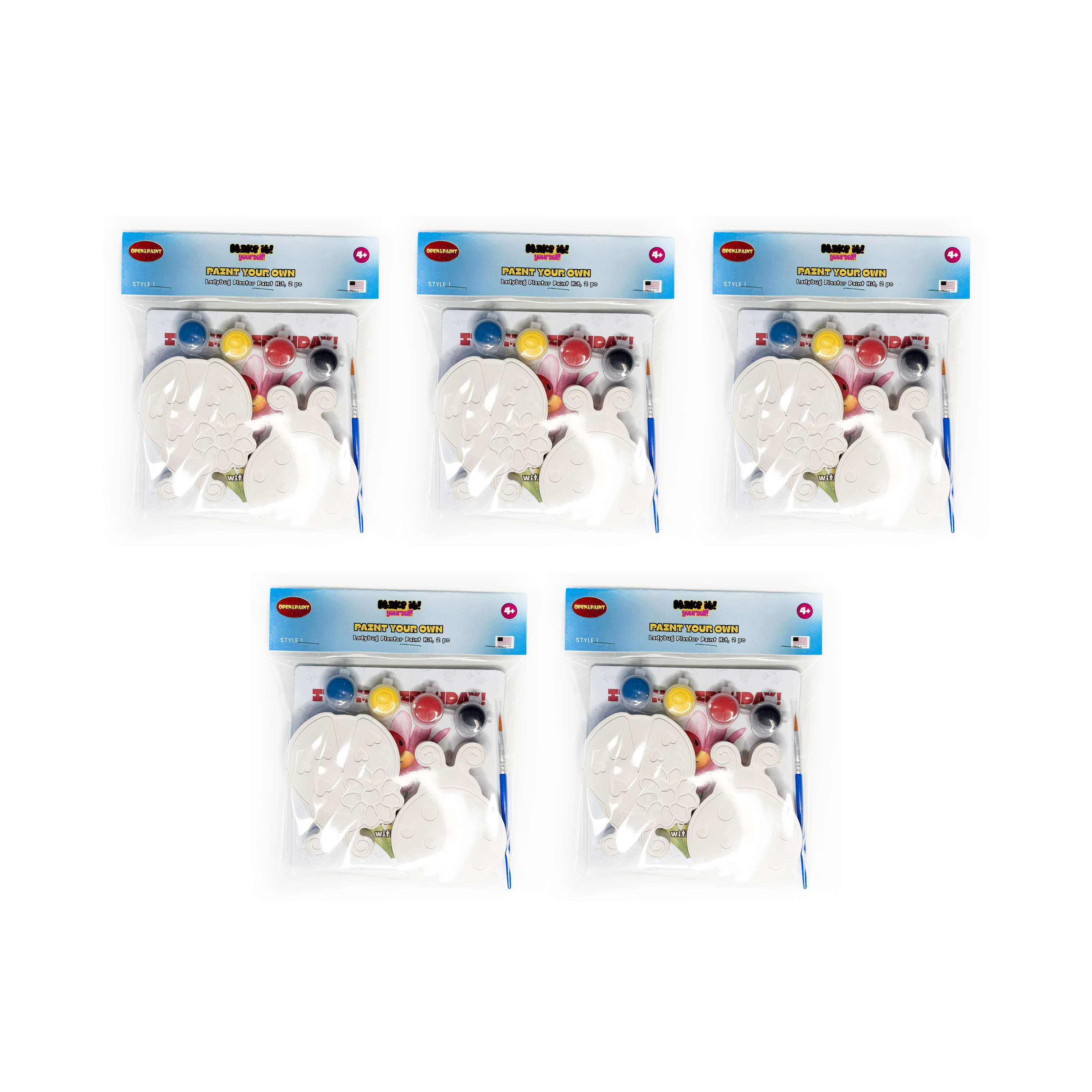 Ladybug Plaster Paint Kit, 2 pc