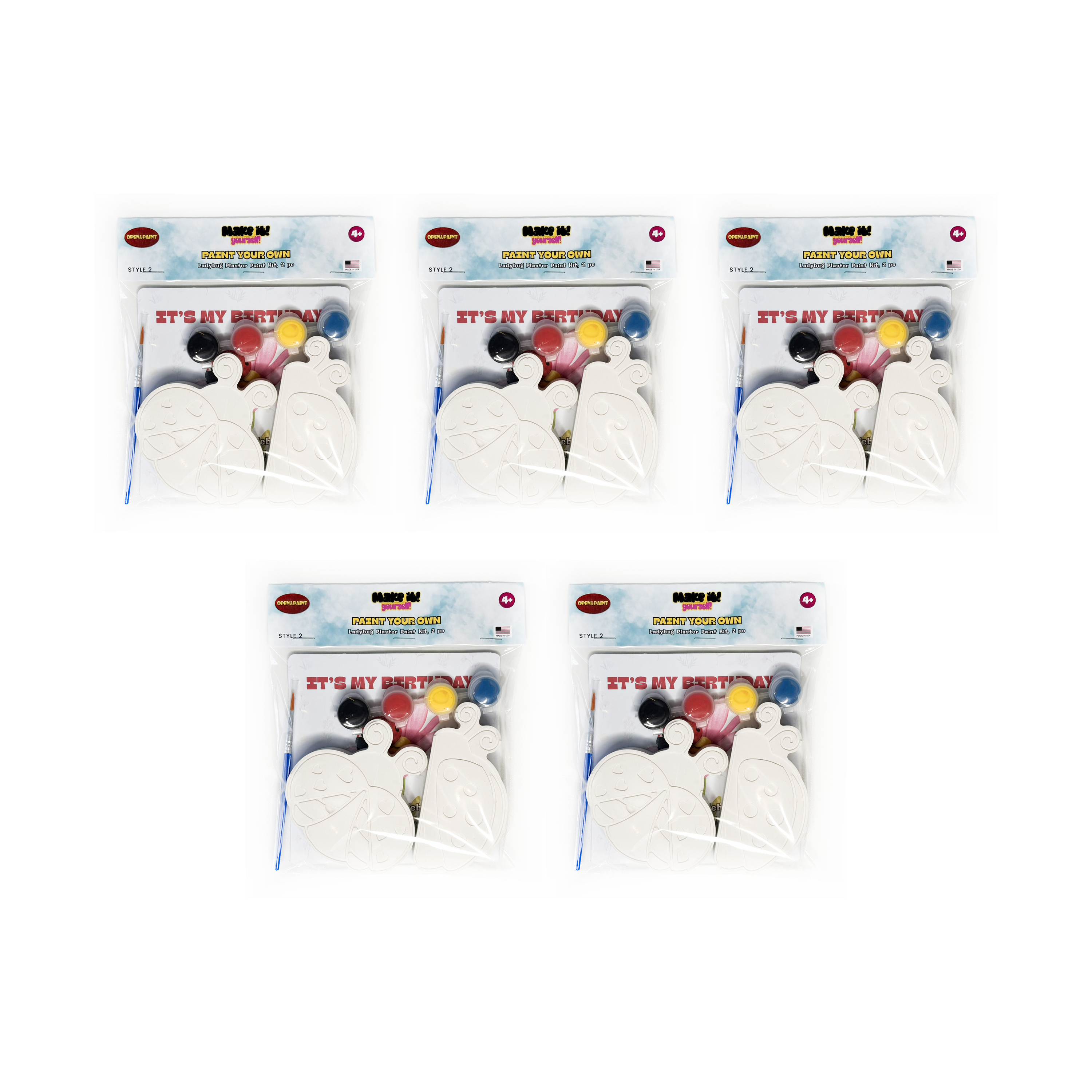 Ladybug Plaster Paint Kit, 2 pc