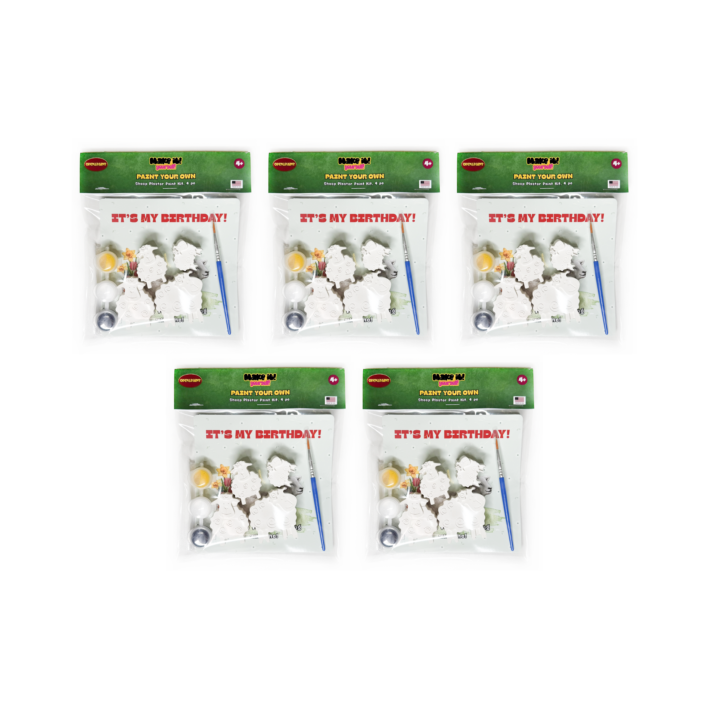 Sheep Plaster Paint Kit, 4 pc