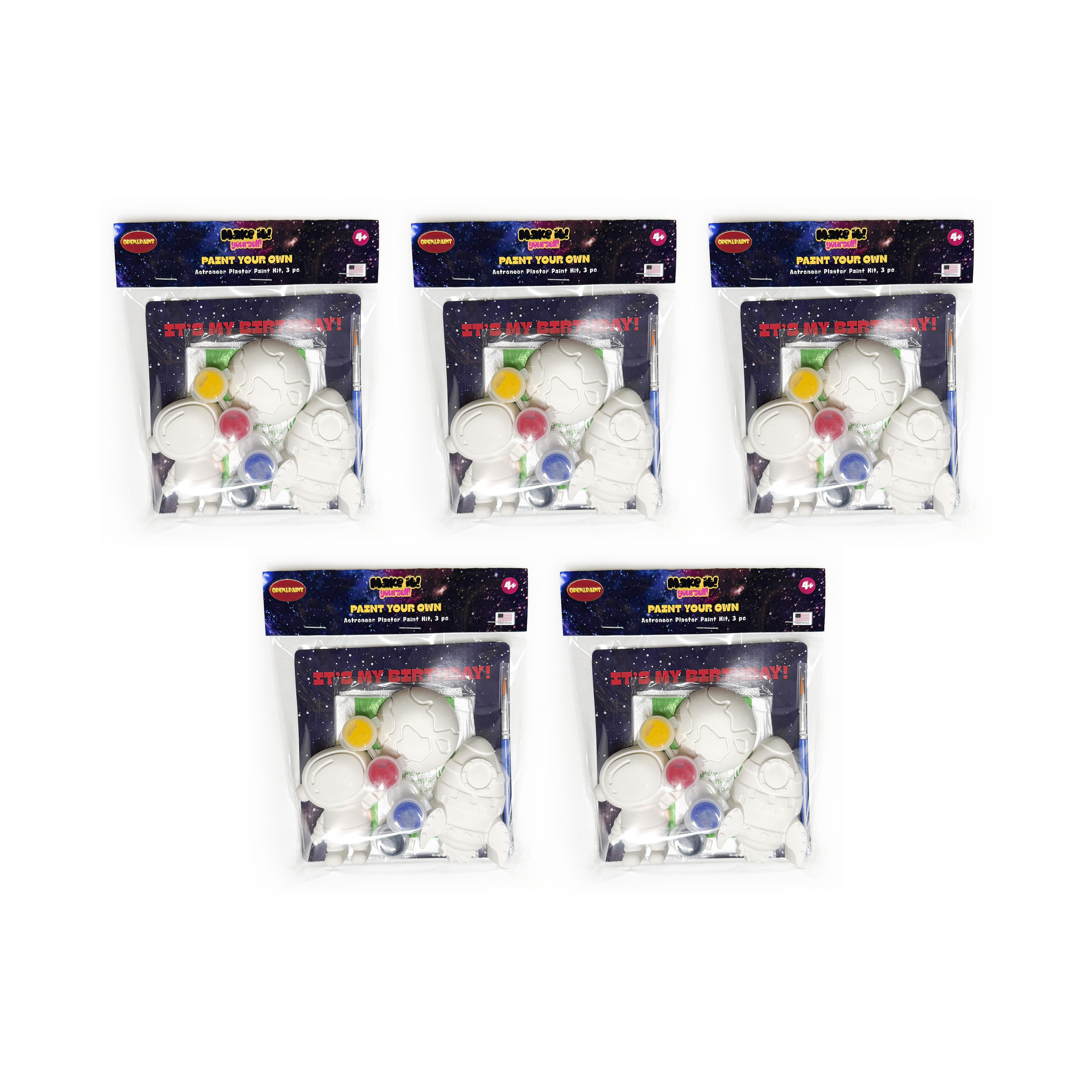 Astronaut Plaster Paint Kit, 3 pc