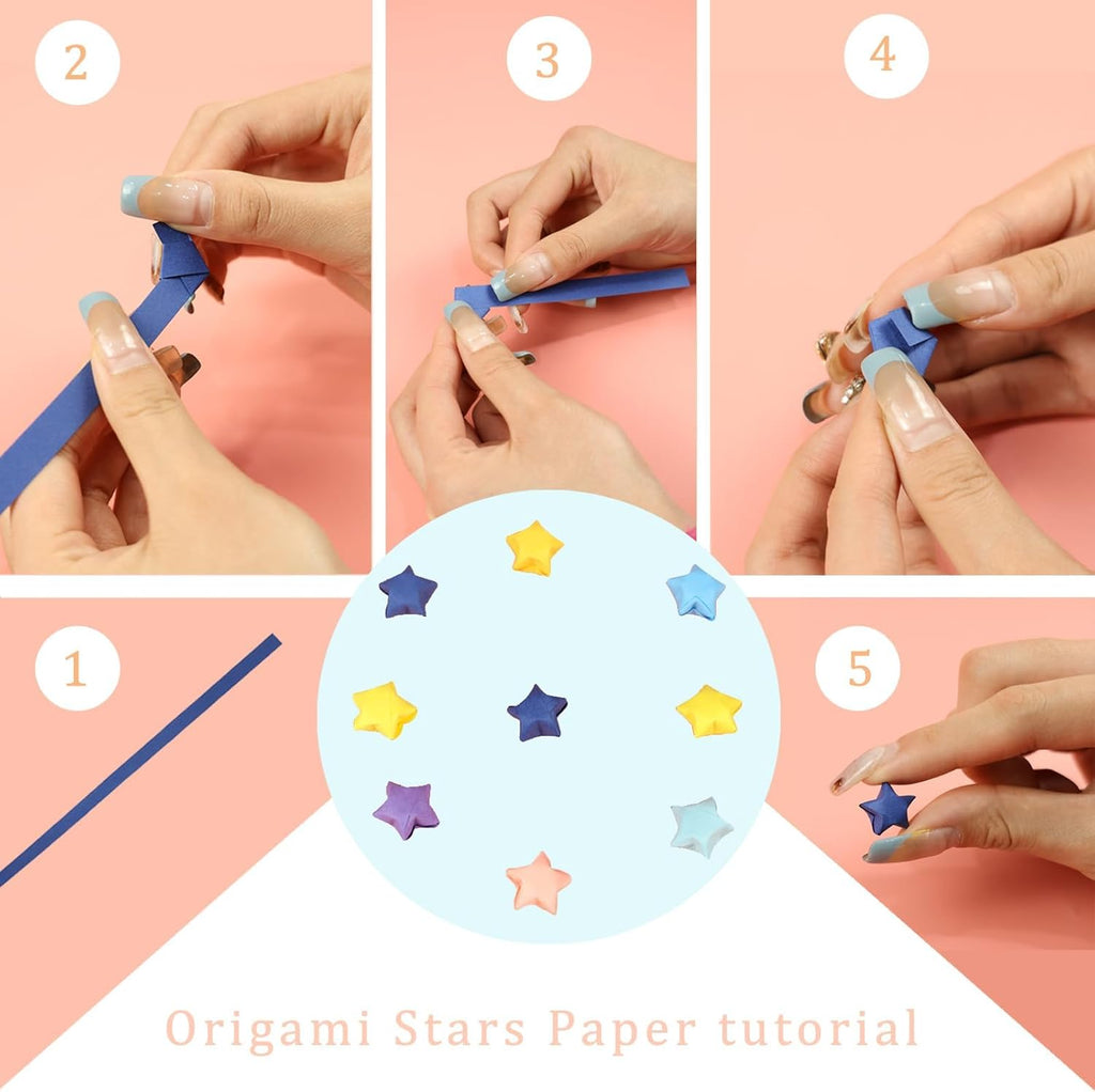 Origami Star Paper Antistress Kit