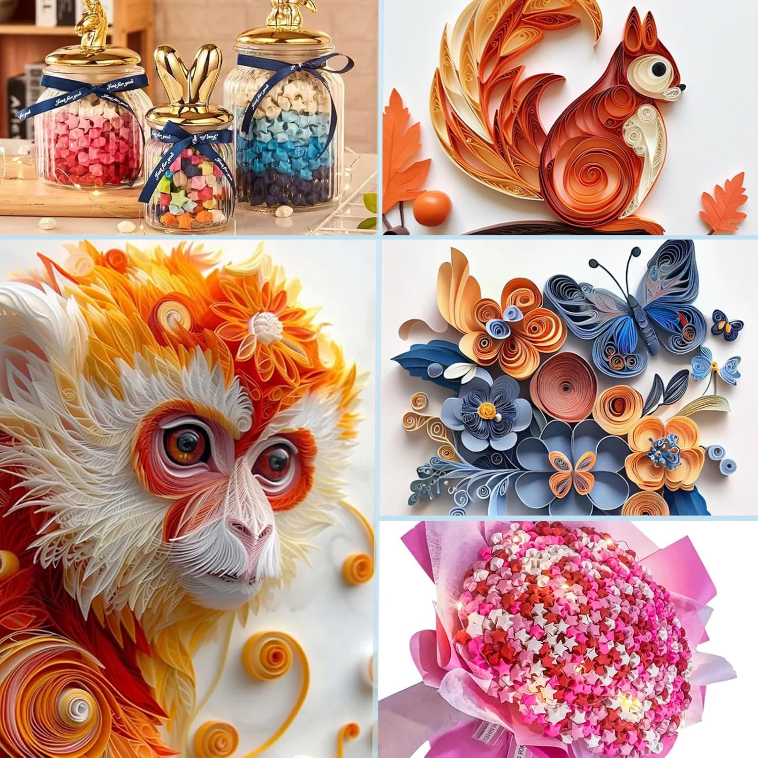 Origami Star Paper Antistress Kit