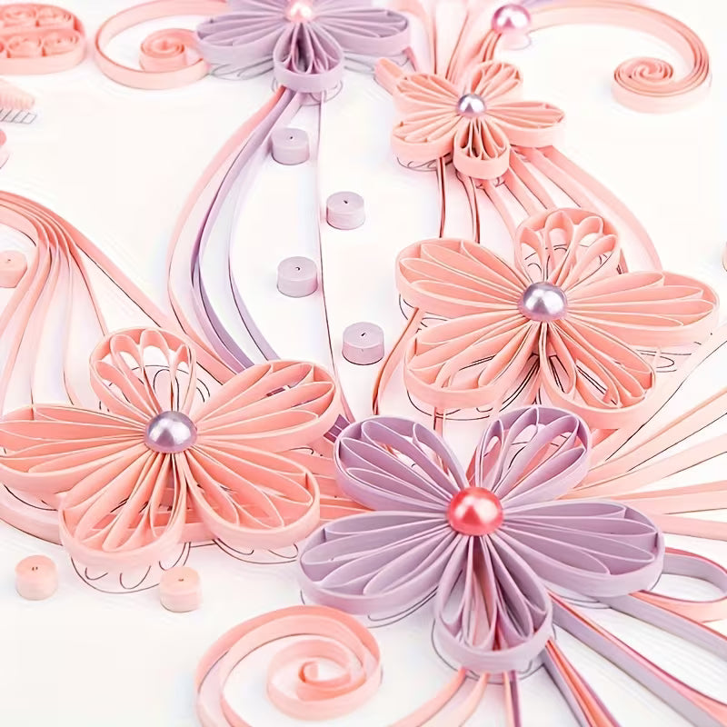 Quilling Flower And Butterfly DIY Kit
