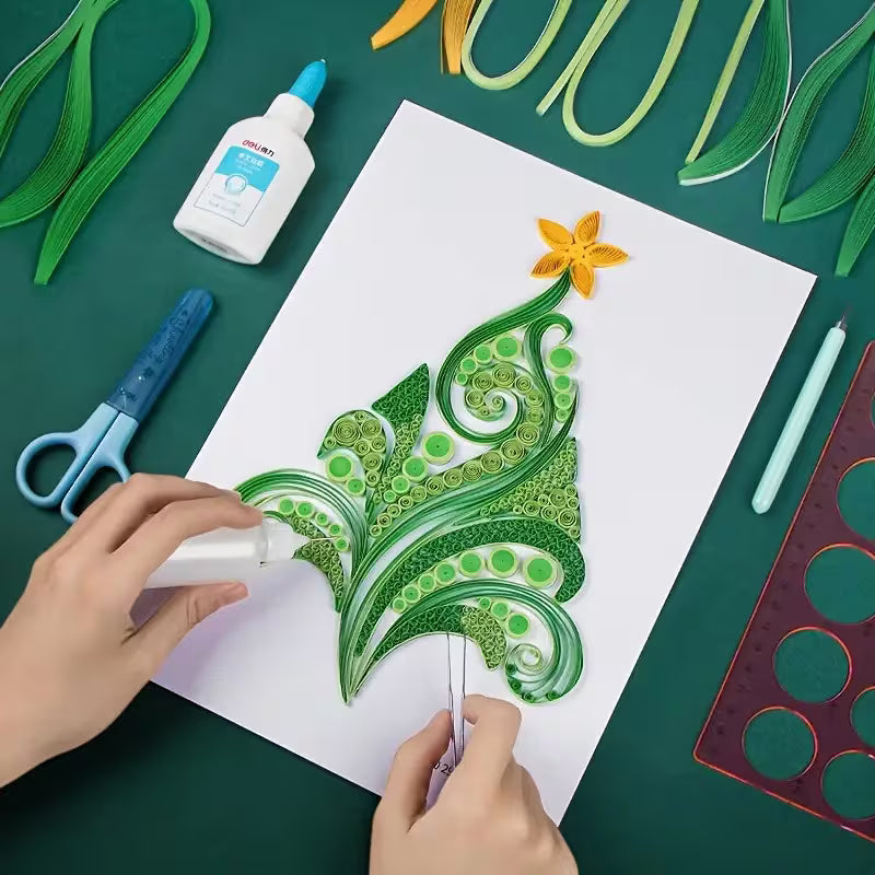Paper Quilling Christmas Tree DIY Kit