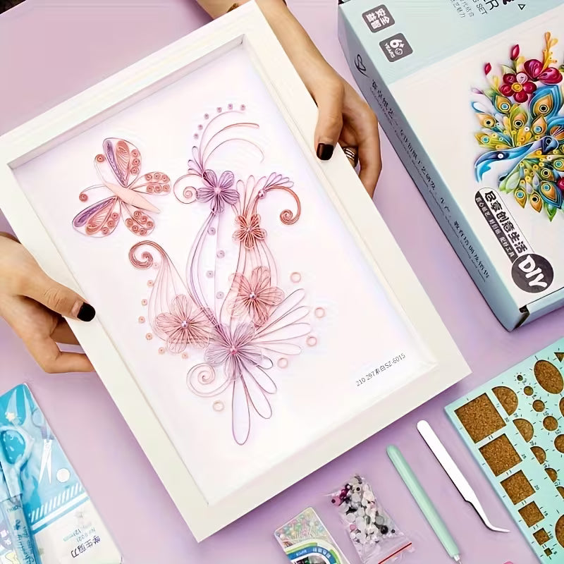 Quilling Flower And Butterfly DIY Kit