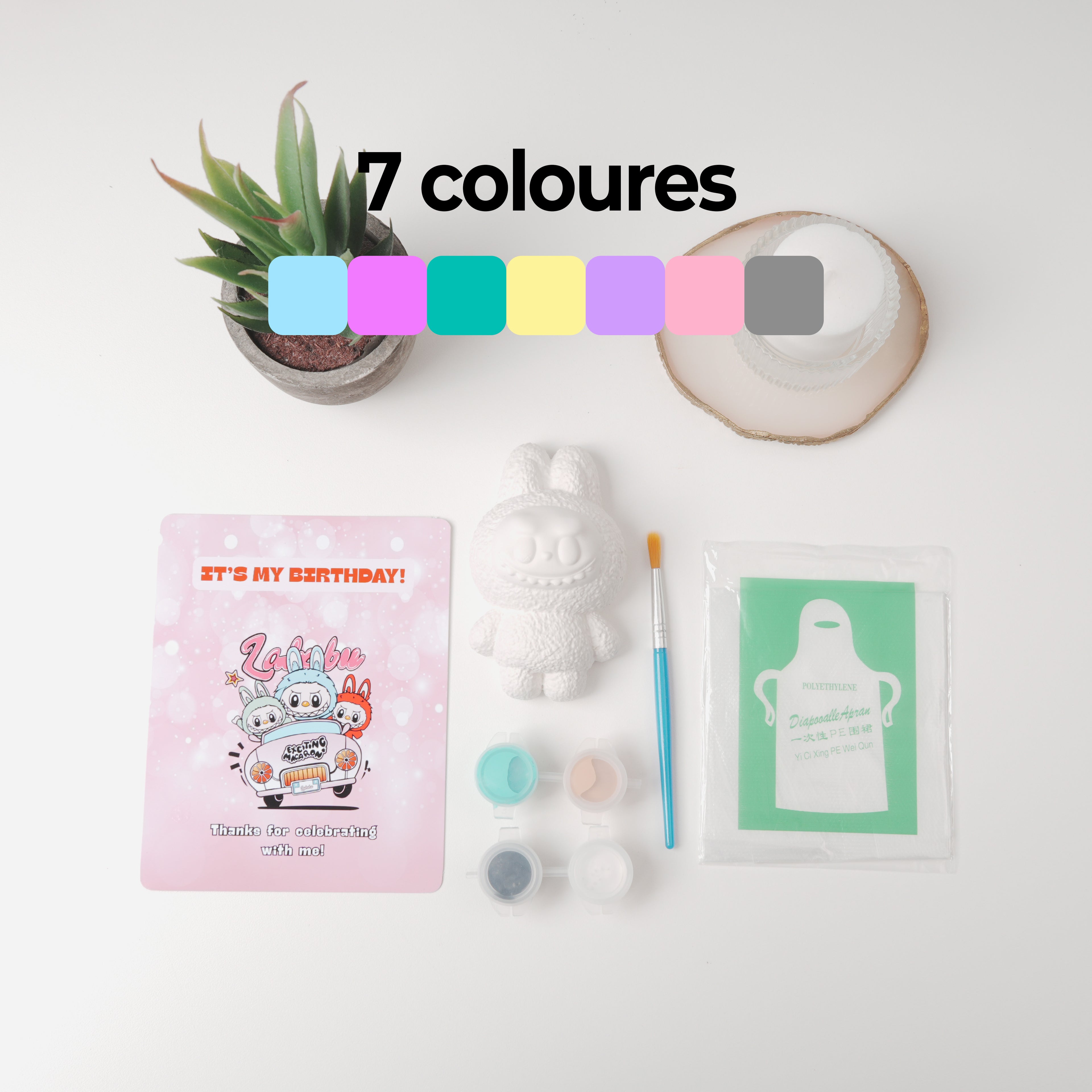 Cute Bunny Plaster Paint Kit, 1 pc