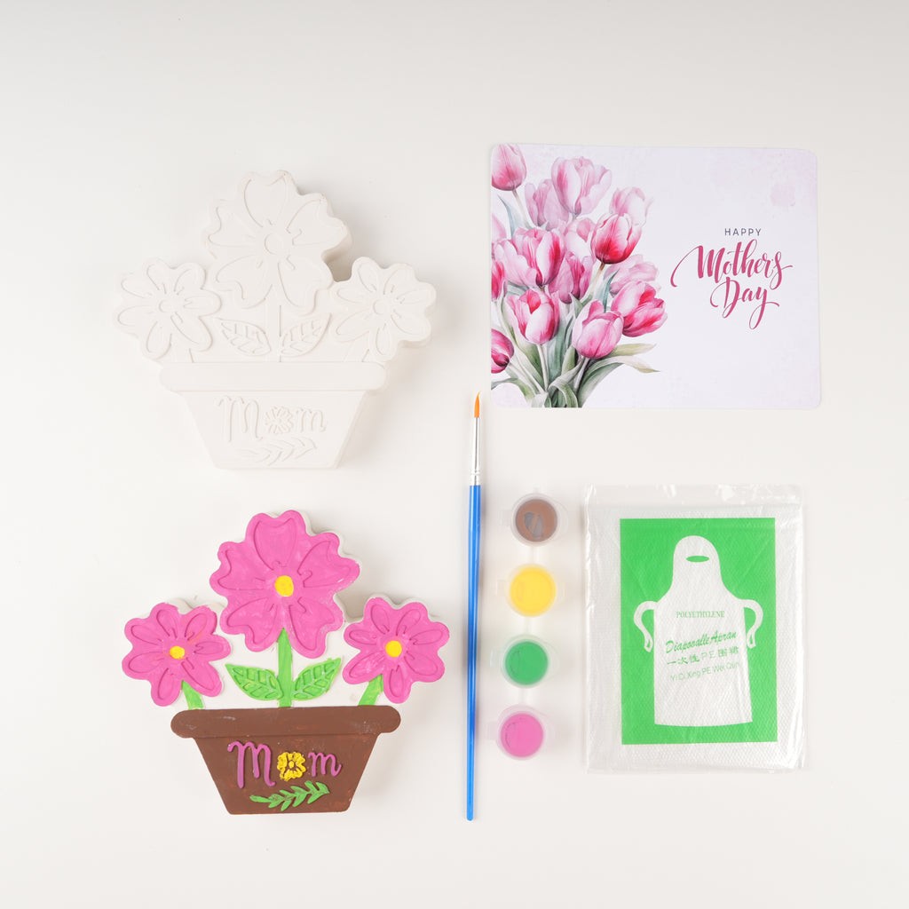 Mom Flowers Plaster Paint Kit, 1 pc
