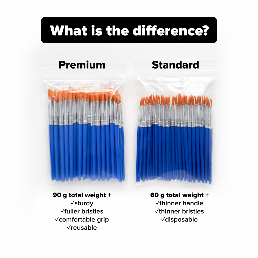 Mini Paint Brushes – 60 Pack