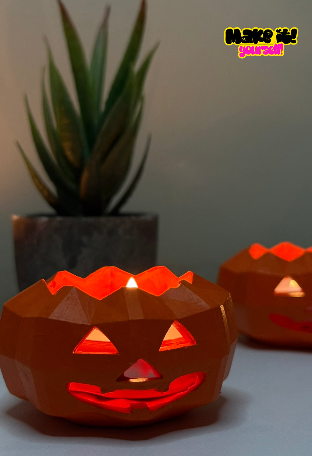 Pumpkin Candlestick DIY kit Set of 3