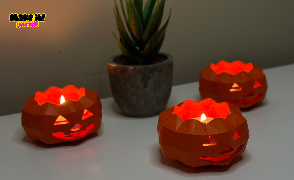 Pumpkin Candlestick DIY kit Set of 3