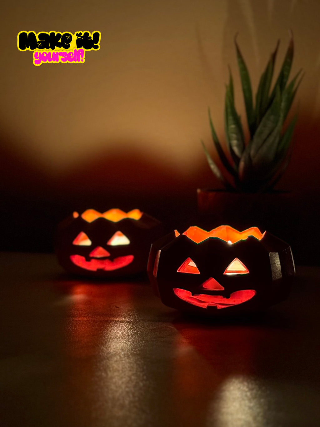 Pumpkin Candlestick DIY kit Set of 3