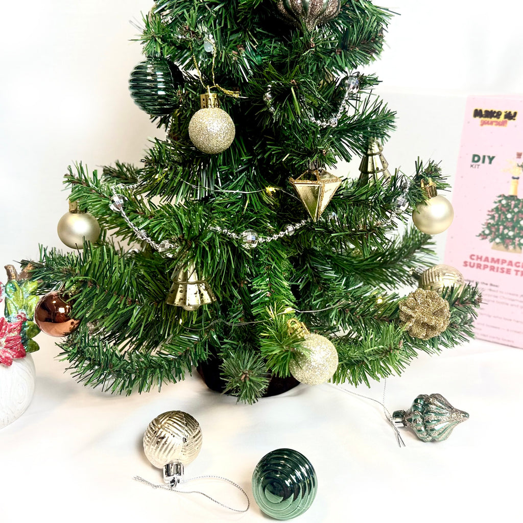 DIY Christmas Gift Kit - Champagne Surprise Tree
