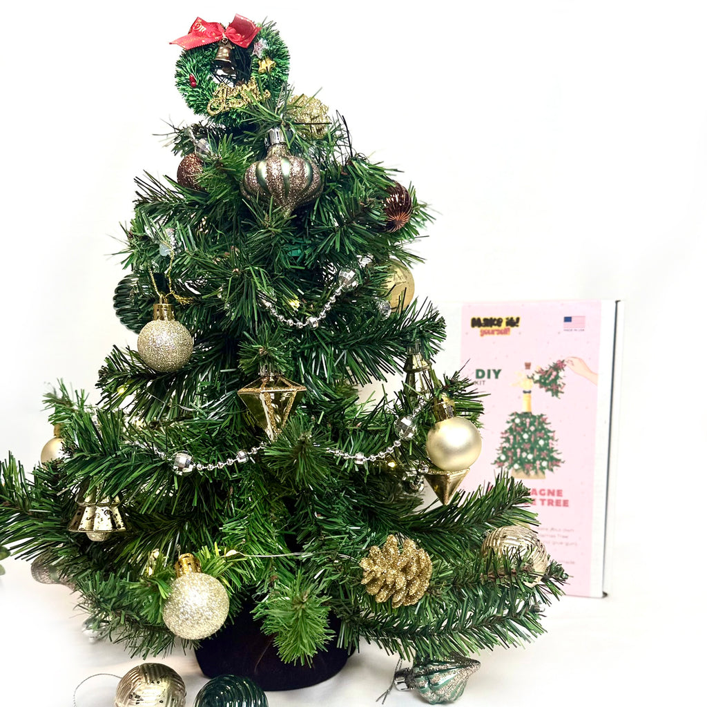 DIY Christmas Gift Kit - Champagne Surprise Tree