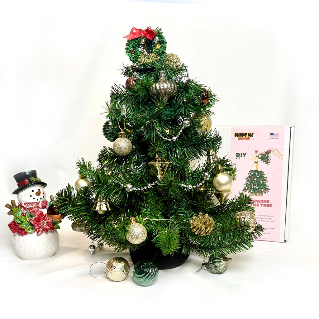 DIY Christmas Gift Kit - Champagne Surprise Tree