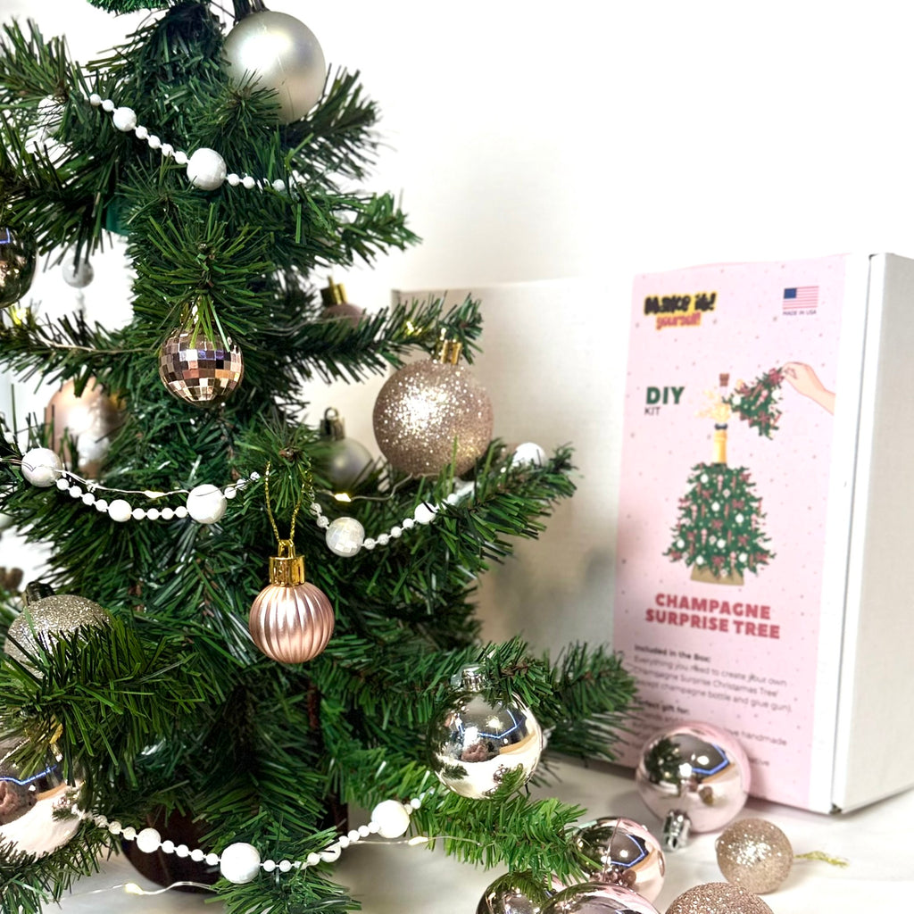 DIY Christmas Gift Kit - Champagne Surprise Tree