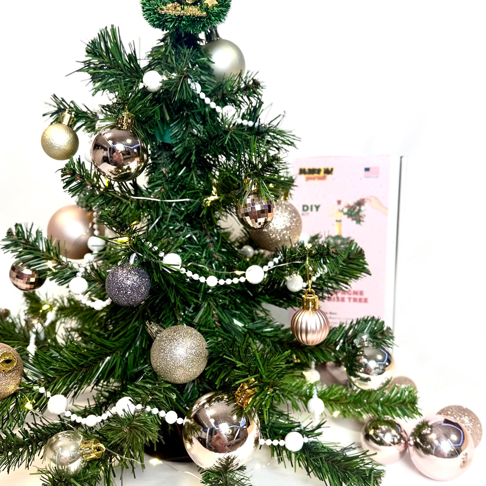 DIY Christmas Gift Kit - Champagne Surprise Tree