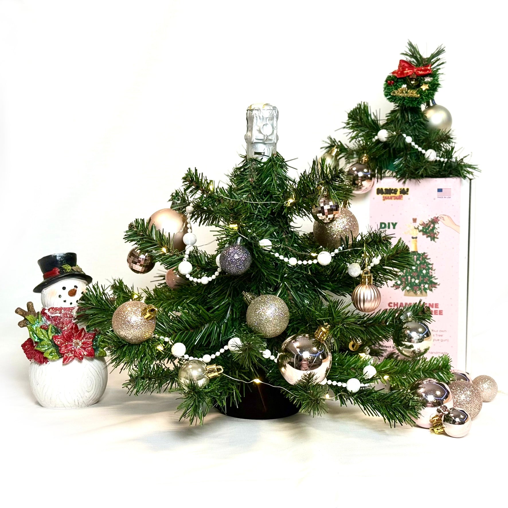 DIY Christmas Gift Kit - Champagne Surprise Tree