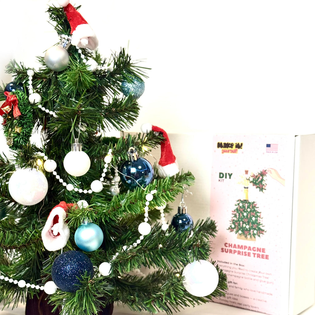 DIY Christmas Gift Kit - Champagne Surprise Tree