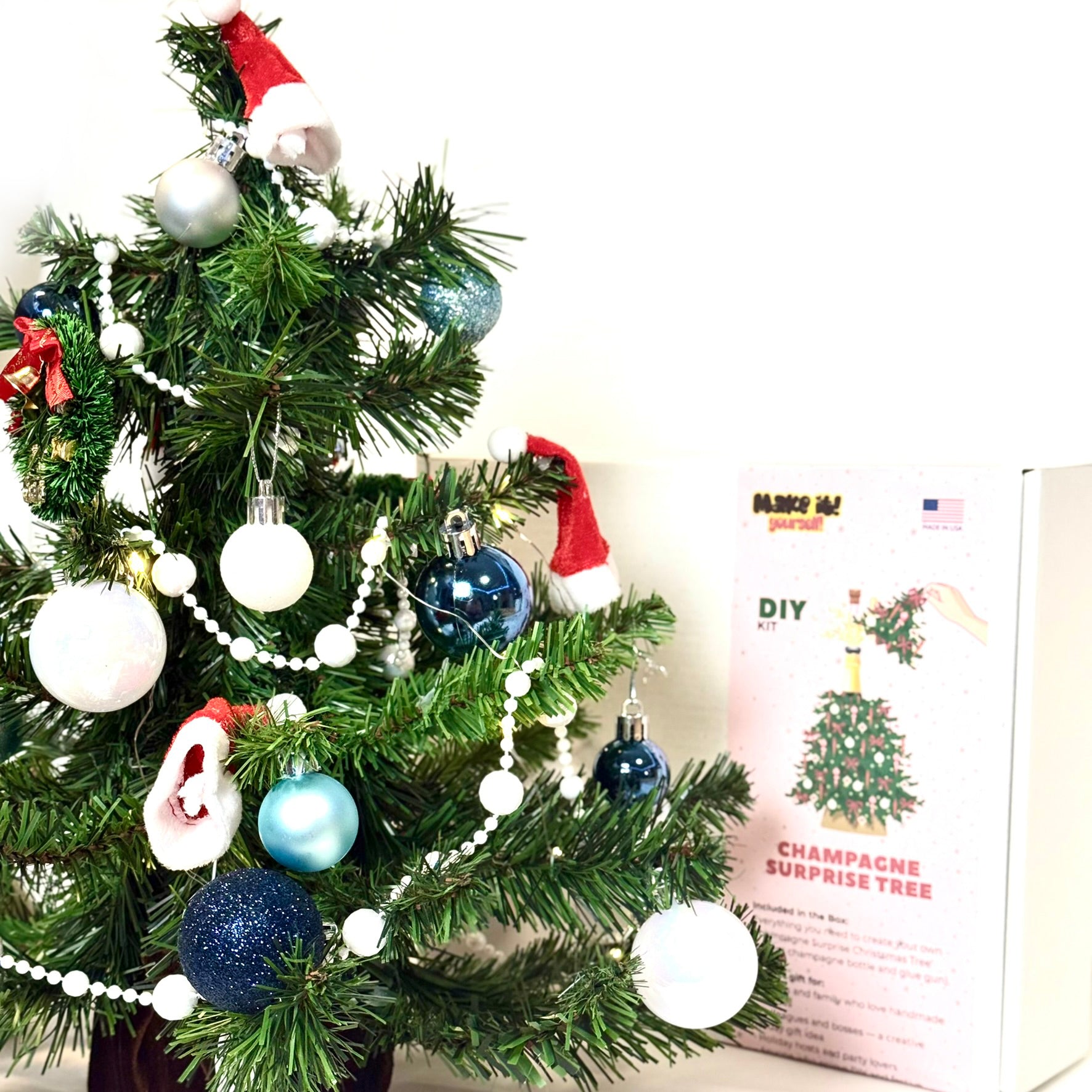 DIY Christmas Gift Kit - Champagne Surprise Tree