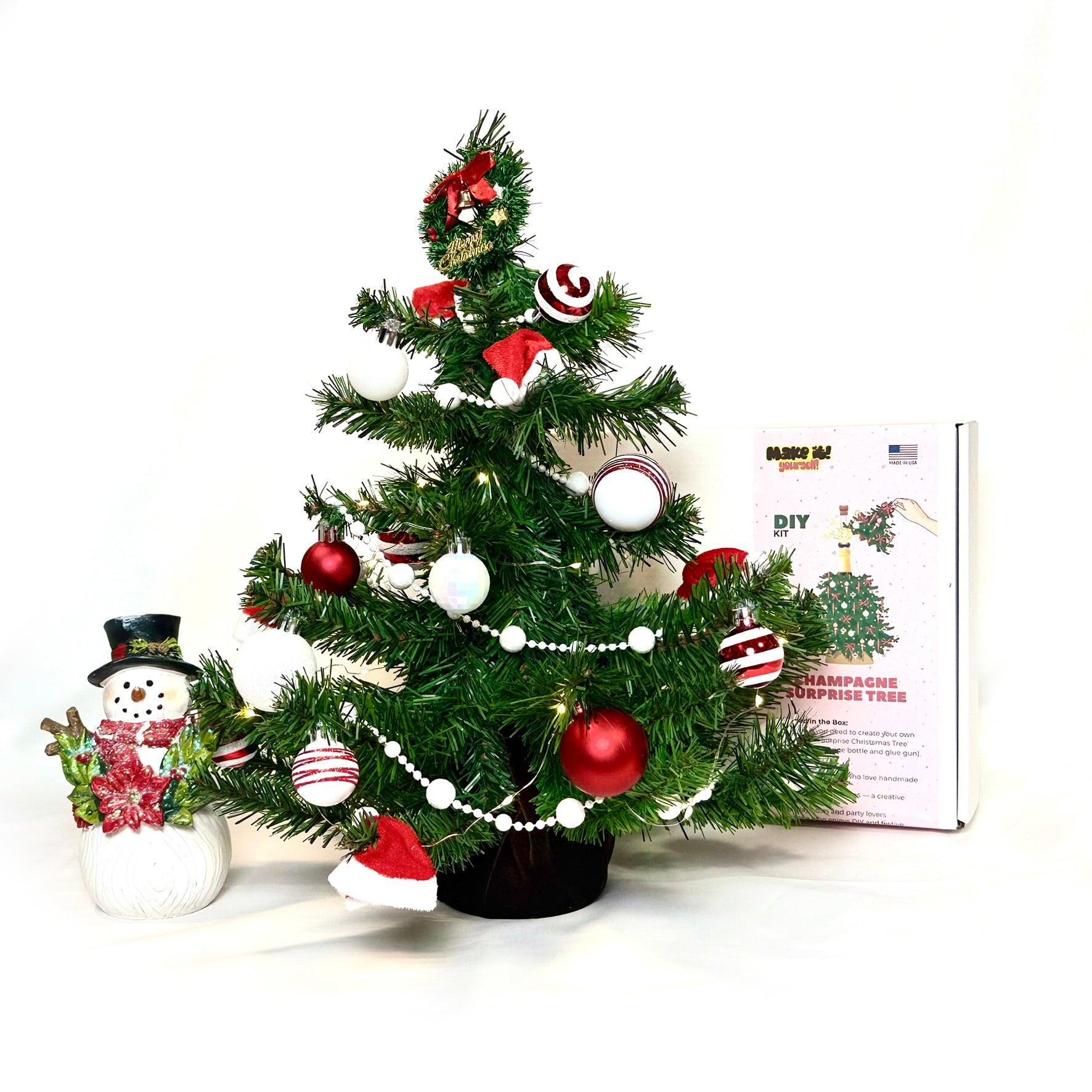 DIY Christmas Gift Kit - Champagne Surprise Tree