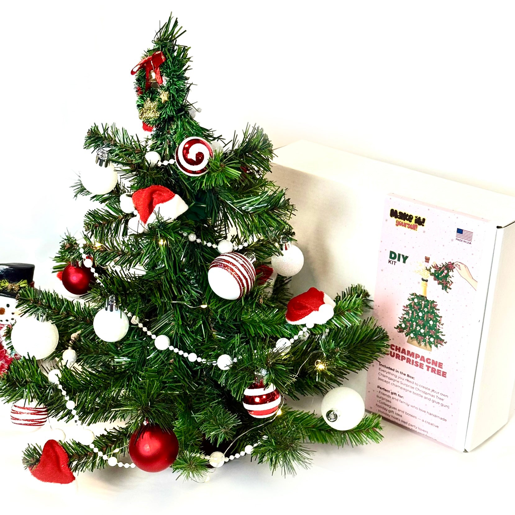 DIY Christmas Gift Kit - Champagne Surprise Tree