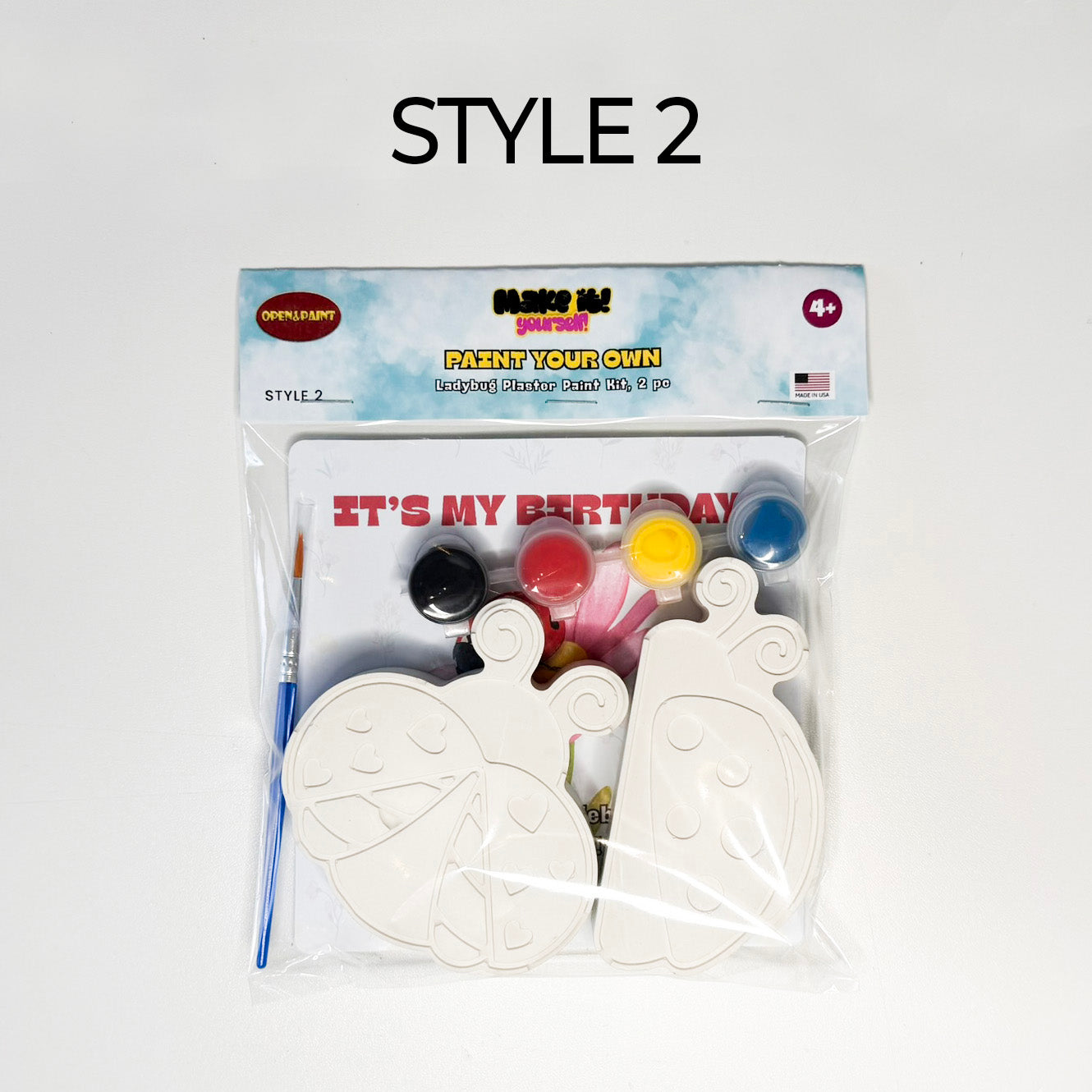 Ladybug Plaster Paint Kit, 2 pc