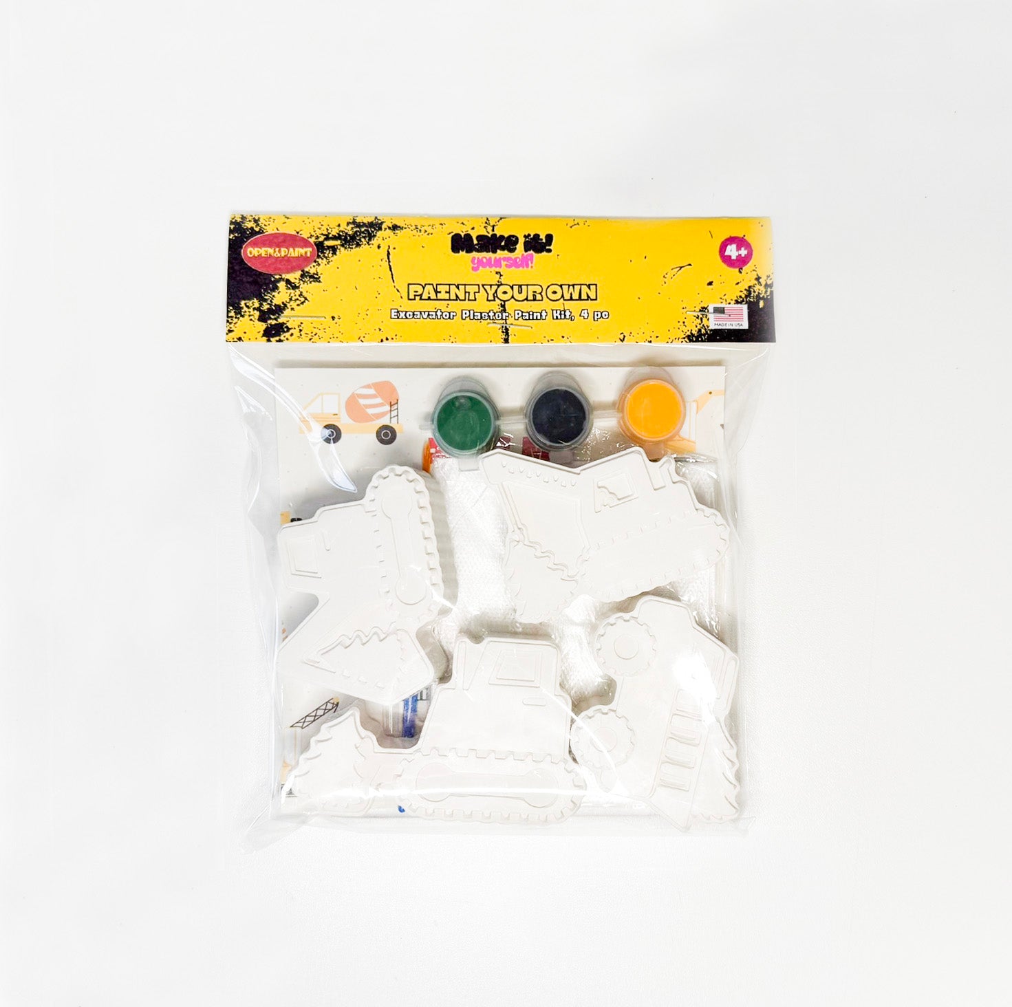 Excavator Plaster Paint Kit, 4 pc