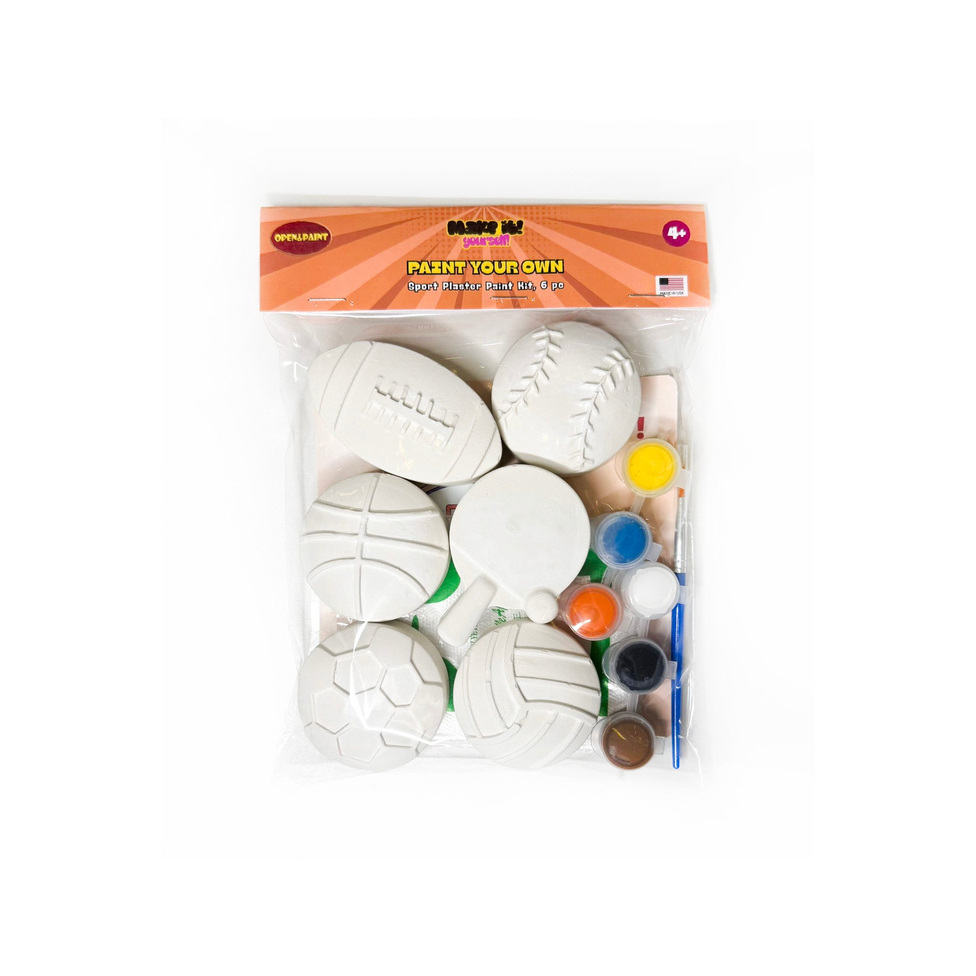 Sport Plaster Paint Kit, 6 pc