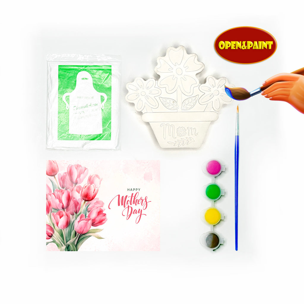 Mom Flowers Plaster Paint Kit, 1 pc