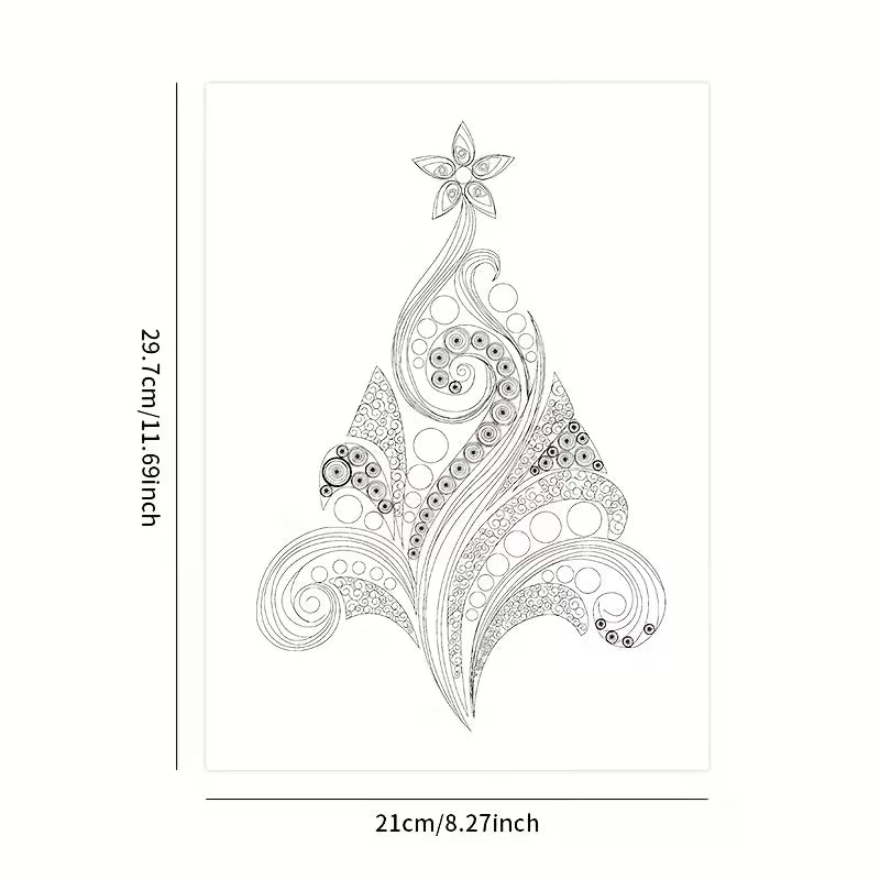 Paper Quilling Christmas Tree DIY Kit