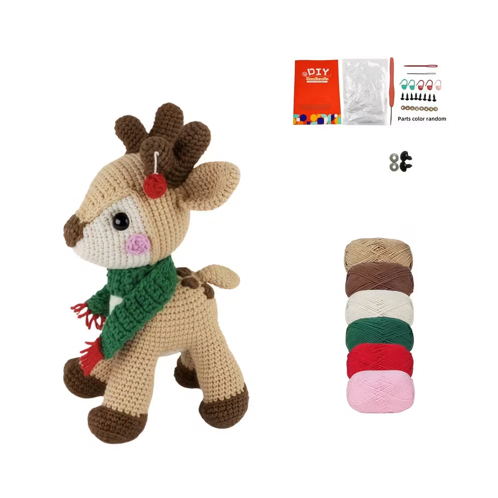 DIY Crochet Kit Raindeer Rudolph