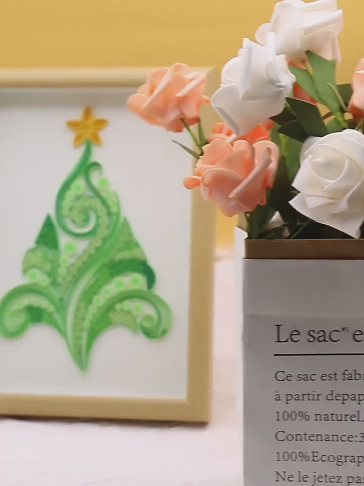 Paper Quilling Christmas Tree DIY Kit